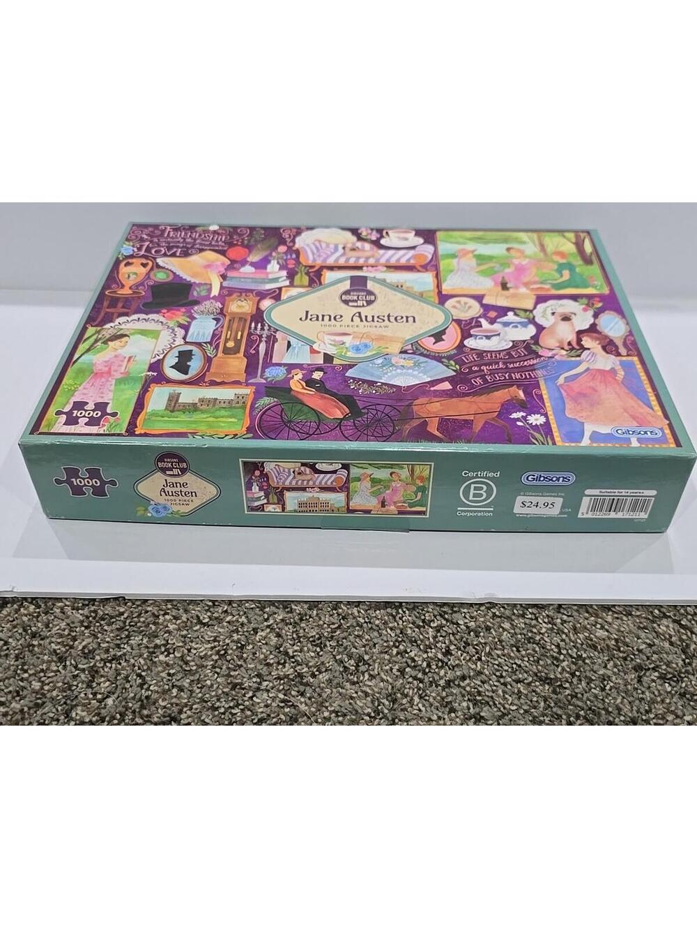 Jane Austen Puzzle 1000pc Gibsons Book Club Series British Author Story Complete - Picture 5 of 6